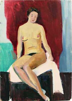 Гиппиус Наталья Александровна. Обнаженная (двухсторонняя работа) 